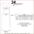 thumbnail image 4 of 24/7 Women's Plus Size Comfort Apparel Empire Waist V Neck Plus Size Maxi Dress, 4 of 4