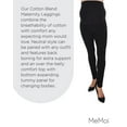 thumbnail image 7 of Women's MeMoi MA-006 Cotton Maternity Leggings (Black L), 7 of 7