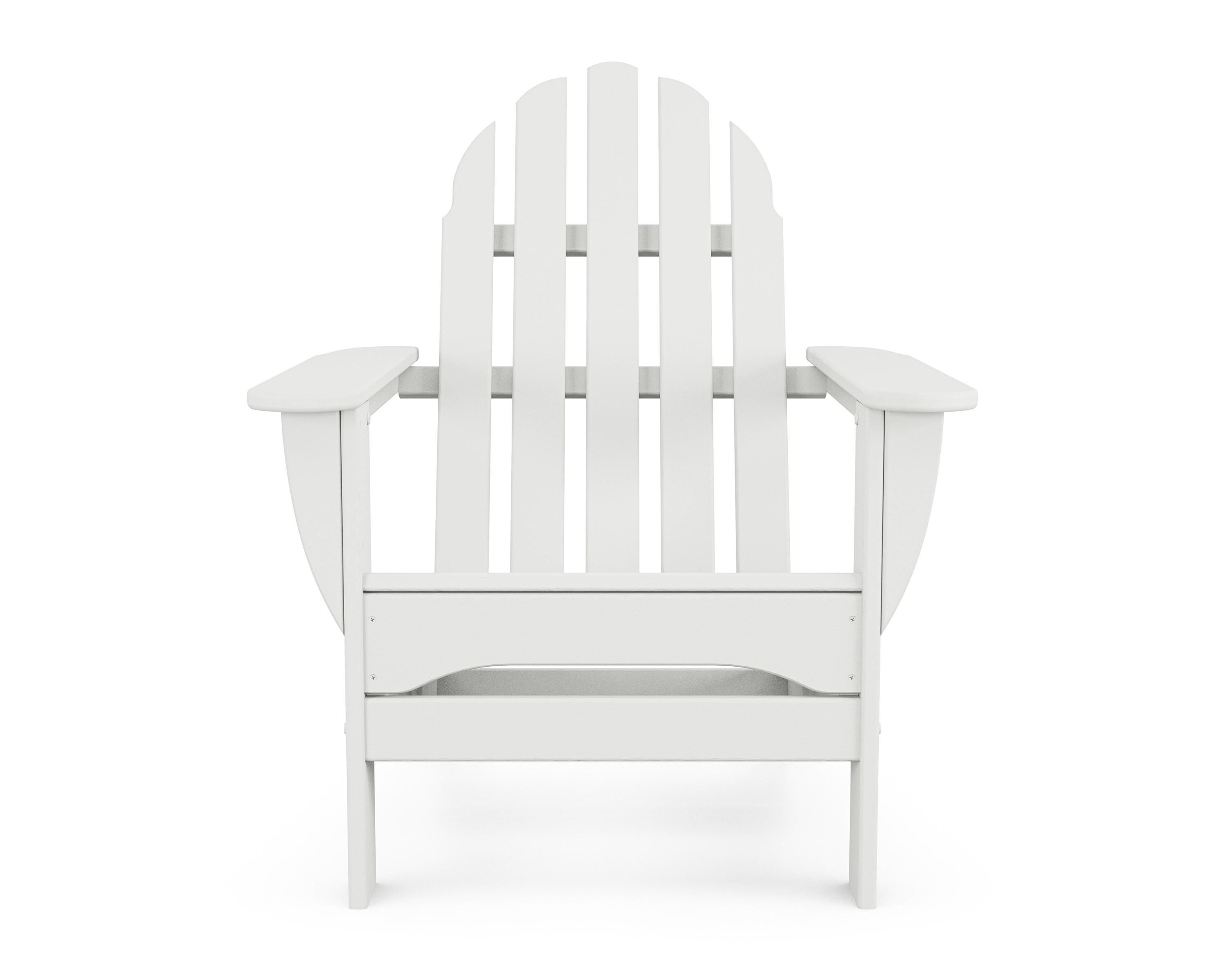 POLYWOOD Classic Adirondack 3-Piece Set with South Beach 18" Side Table in White - image 2 of 5