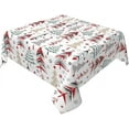 thumbnail image 1 of Merry Christmas Tablecloth 54 x 54 Inch Square Colorful Christmas Trees Table Cloth Washable Holiday Winter Table Cover for Kitchen Party Picnic Dinner Indoor Outdoor Decor, 1 of 5