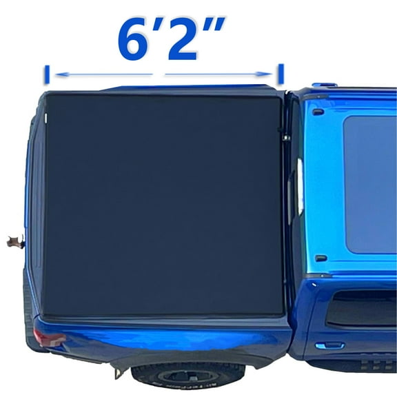 Mamoru Soft Roll Up 6.2ft Truck Bed Cover Compatible for 2015-2022 Chevrolet Colorado /GMC Canyon Vinyl Tonneau Cover | Fleetside