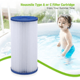 thumbnail image 6 of Pool Filters Size A or C for Summer Waves, 4 Pack Type A or C Pool Filter Cartridge Replacement A/C Pool Filters Compatible with Easy Set Type A Filters, 6 of 7
