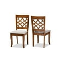 thumbnail image 2 of Baxton Studio Mael Modern and Contemporary Grey Fabric Upholstered and Walnut Brown Finished Wood 2-Piece Dining Chair, 2 of 7