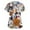 #05Orange, variant on Womens Scrub Tops Cute Cartoon Animal Print Nurse Vet Pediatric Shirt Comfort Plus Size Summer Outfits Blue M