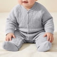 thumbnail image 2 of Bxsruta Baby Bodysuit Cotton One-Piece Romper Long Sleeve and Play Outfit, 2 of 2