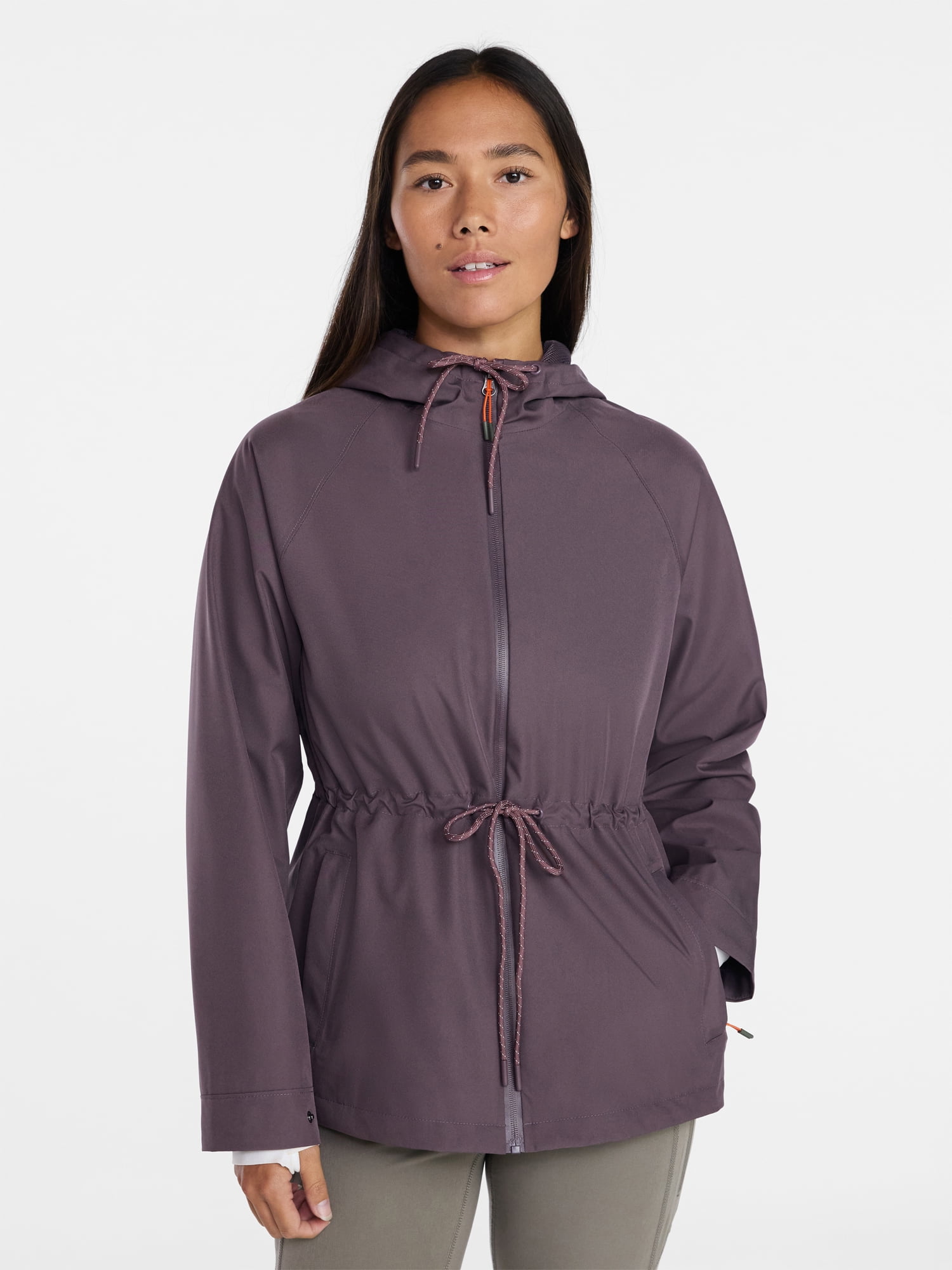 Ozark Trail Women's and Women's Plus Rain Jacket, Sizes XS-2X