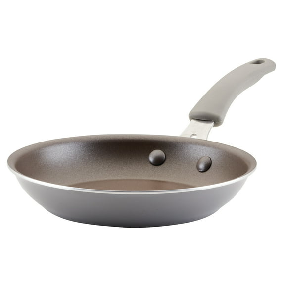Rachael Ray Cook Create Aluminum Nonstick Frying Pan, 8.5-Inch, Gray