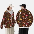 thumbnail image 4 of Fotbe Woodland Mushroom Chaqueta con Protección Solar UPF 50+ para Hombre y Mujer, Camisa con Capucha y Bolsillos-3X-Large, 4 of 7