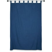 Denim Tab Top Panel With Rivet On Tabs