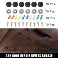 thumbnail image 2 of Unique Bargains 70pcs Car Auto Roof Repair Rivets Headliner Button Buckle Replacement for Interior Ceiling Fixing Black, 2 of 7