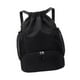 thumbnail image 5 of Mochila con cordón para hombre y mujer, bolsa de baloncesto con cordón para playa, natación, bolsillos laterales y compartimento para zapatos, bolsa Negro, 5 of 8