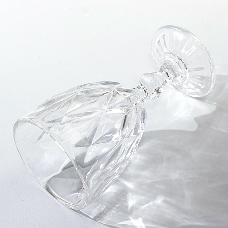 BalsaCircle 6 Clear 12 oz Crystal Reusable Glass Wine Glasses Goblets Wedding Party Events Decorations Supplies