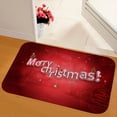 thumbnail image 4 of New Christmas Snowman Printed Soft Flannel Floor Mat Bathroom Anti Slip Mat Rug, 4 of 9