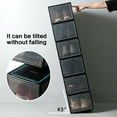 thumbnail image 6 of Plastic Magnetic Shoe Box, Pack of 3 Stackable Shoe Storage Boxes Sneaker Storage Bins Shoe Container Organizer, 6 of 10