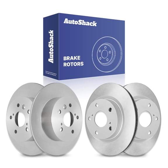 AutoShack Front & Rear Brake Rotors | Replacement for 2012-2017 Toyota Camry 2013-2018 Avalon 2013-2018 Lexus ES350 ES300h 2.5L 3.5L V6 FWD | Coated | 4-PC Set | ArmorStop