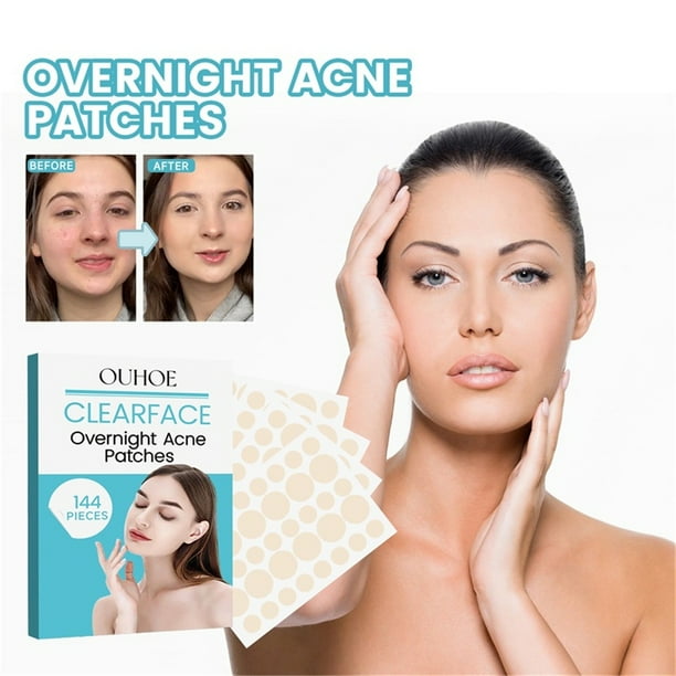 Parche para espinillas para el acné | Tratamiento hidrocoloide de manchas de acné: cuidado colorido, previene nuevas imperfecciones, reduce el tamaño, ingredientes naturales, seguro para pieles