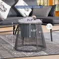 thumbnail image 2 of RADIATA 3 Pcs Boho Outdoor Furniture Set with Ice Bucket Wicker Patio Sectional Sofa, Dark Grey, 2 of 6