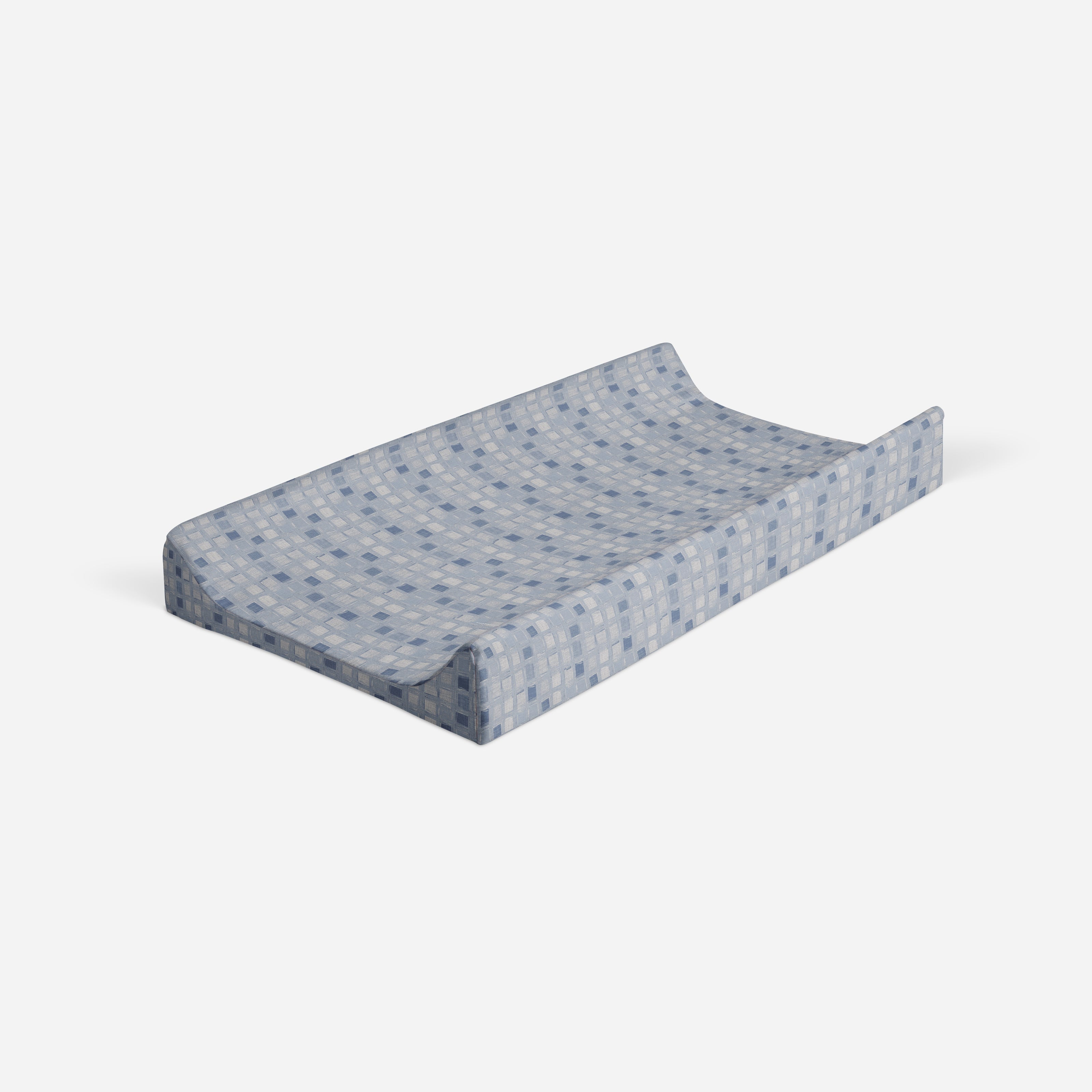 Changing Pad Cover | Blue Squares
