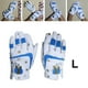 thumbnail image 5 of Guante de Golf para Niños Links &amp; Mano Derecha Blanca Y Amperio; Ropa de Mano de Golf Profesional Transpirable de Cuero Suave Azul L Soledad guantes de golf para niños, 5 of 10