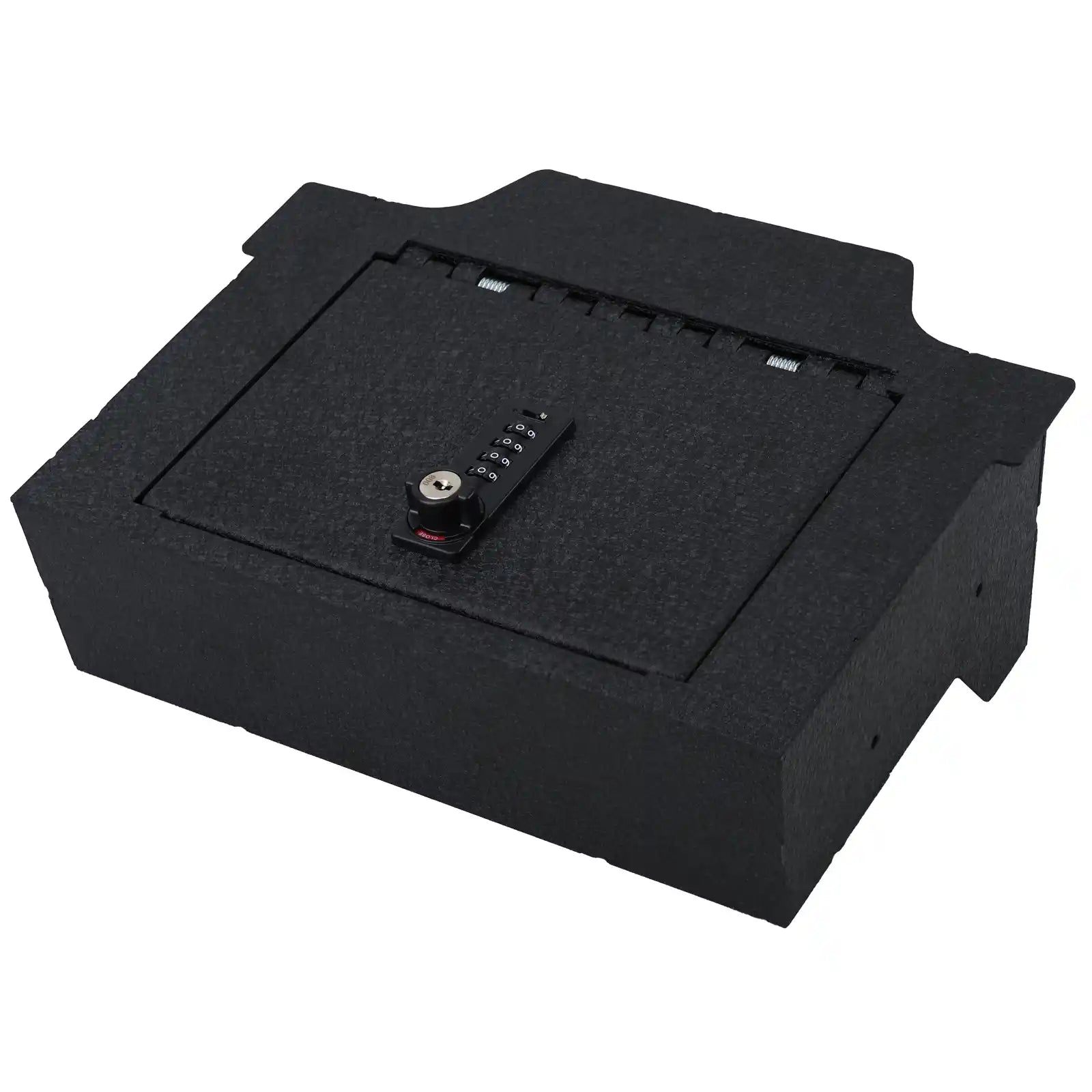 Center Console Safe Gun Safe, WASAI Console Gun Vault Lock box Compatible with RAM 1500/2500/3500 LARAMI/BIGHORN/POWERWAGON 2019-2024, NOT FIT Cup Holder with Cover, 4-Digit Lock with Backup Key.