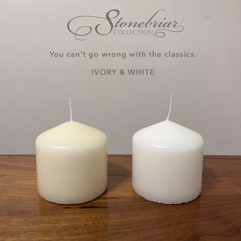 Stonebriar 3 x 3 Ivory Pillar Candles, 3-Pack photo 5