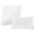 Pintuck White 5pc Comforter Set Queen