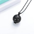 thumbnail image 4 of Cremation Jewelry Flower of Life Urn Necklaces for Ashes for Women Men Mini Keepsake Memorial Hollow Pendant, 4 of 6