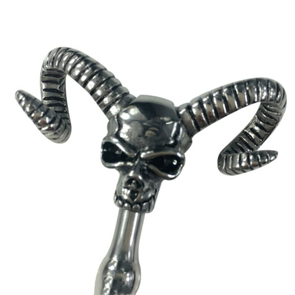 Ram's Head Shape Hollow Silver Beads Massager Personal Massage Wand