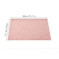 thumbnail image 3 of huayou Solid Pink Flannel Throw Blanket Lightweight Soft Cooling Blanket 78.7 x 59.11 inch for Bed Couch Living Room, 3 of 9
