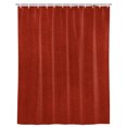 thumbnail image 3 of Vintage Red Bathroom Shower Curtains with 12 Hooks Polyester Waterproof Shower Curtain for Stalls and Bathtubs Solid Color Minimalist Art Decorative Bathroom Privacy Curtain 36x72 Inches, 3 of 4