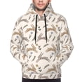thumbnail image 2 of Bingfone Retro Rabbit Men's Drawstring Hoodie Long Sleeve Pocket Sweatshirts-X-Large, 2 of 6