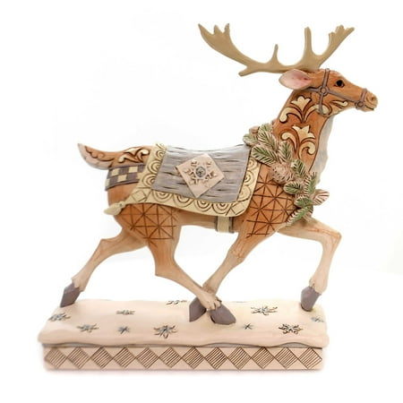 Jim Shore ADVENTURE AWAITS Polyresin White Woodland Reindeer 6001411 - Walmart.com - Walmart.com