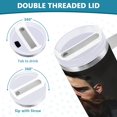 thumbnail image 5 of 40 Oz Car Handle Water Bottle Water Cup Water Bottle Water Jug Coffee Cup Travel Water Bottle Handsome Man, 5 of 8