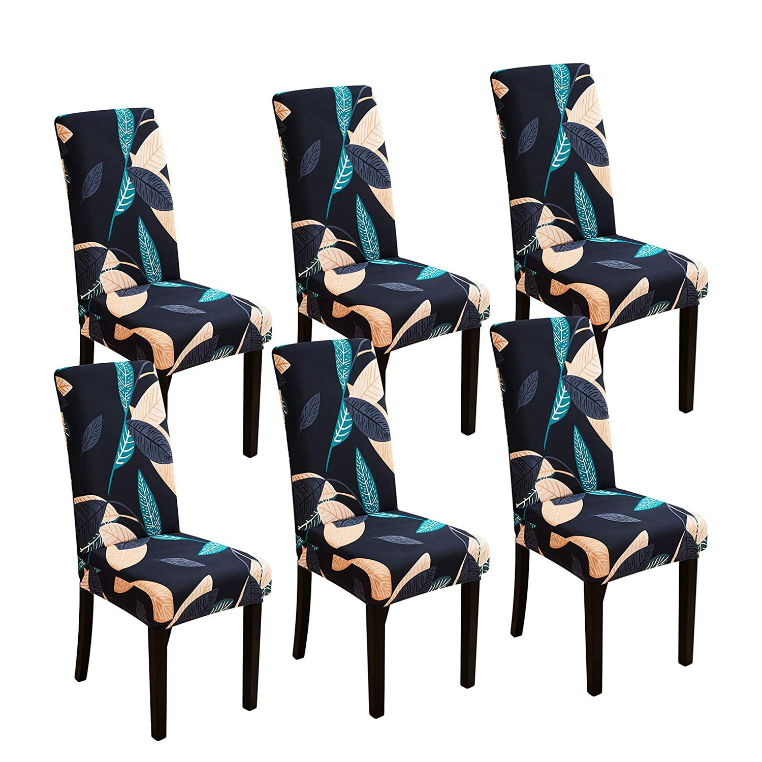 Chair Covers for Dining Room Set of 6, Dining Chair Slipcovers Stretch Dining Room Chair Covers