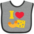 thumbnail image 3 of Inktastic I Heart Mac and Cheese Boys or Girls Baby Bib, 3 of 4