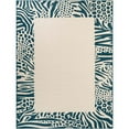 thumbnail image 2 of Unique Loom Outdoor Safari Collection Area Rug - Serengeti (9' x 12' Rectangle Ivory/Blue), 2 of 9