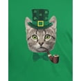 thumbnail image 4 of Old Glory Youth St. Patrick's Funny Cat Short Sleeve Graphic T Shirt, 4 of 6