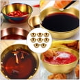 thumbnail image 4 of Juego de 8 cuencos de acero inoxidable para condimentos y platos para salsa (dorados), 4 of 8