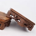thumbnail image 3 of Hexagonal Teapot Bonsai Base, Vases Plants Sculpture Wooden Display Brackets, 3 of 7