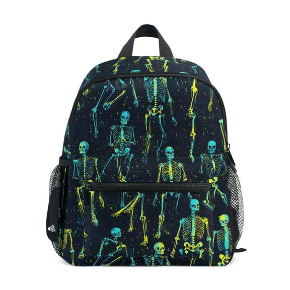 ALAZA Skeletons Pattern School Backpack Small Bookbag Mini Bags