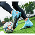 thumbnail image 5 of OnyxTrek Men's High Top Soccer Shoes FG Long Spikes Adult Football Shoes Lightweight Professional Athletic Training, 5 of 5