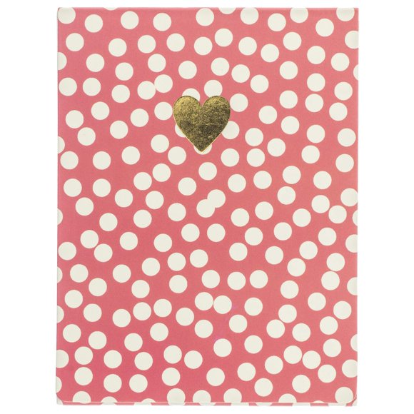 Graphique Heart of Gold Pocket Notes — Pocket Notebook with Embellished Gold Foil Heart and Matching Magnetic Lid Case, 75 Full Color Pages, 3" x 4"