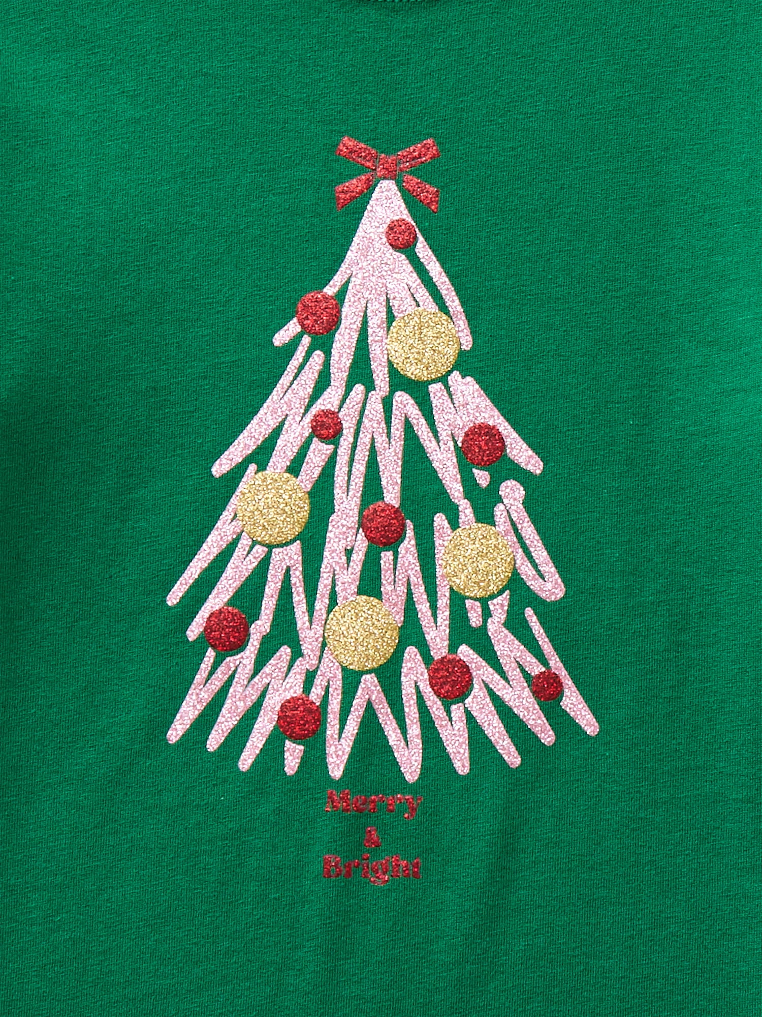 Holiday Time Girls Christmas Long Sleeve Graphic T-Shirt, Sizes 4-18