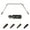 Satin Nickel, variant on Phillipe 13/16" Bay Window curtain rod 20"-36", 38"-72" - Black