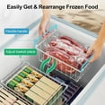 thumbnail image 3 of NN Chest Freezer Organizer Bins - 8 Pack Stackable Freezer Organizer for 5 to 7 Cu.Ft Freezer and Upright Freezer Over 8.5 Cu.Ft, Easy Get Food from Bottom, Add Extra Storage Space, White, 3 of 18