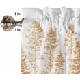 thumbnail image 5 of Orange Forest Kitchen Curtains and Valances Set, Rod Pocket Curtains Tier Farmhouse Window Curtains 36 Inch Length, Pine Trees Nature Landscape Farmhouse 3 Piece Kitchen Curtains Set, 5 of 6