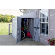 Yardsaver® 4 x 7 ft Steel Storage Shed Pent Roof Eggshell