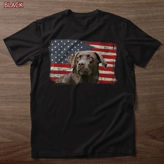 Patriotic USA Flag Black Labrador Gift For Lab Owner Pet Lover Graphic Tee,for men and women up to 5XL