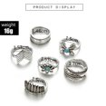 thumbnail image 4 of 6pcs Vintage Ring Set Bohemia Leaf Arrow V Style Finger Rings Statement Jewelry, 4 of 9
