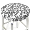 thumbnail image 3 of Kdxio Snake Print Stool Covers Round,Stretch Round Bar Stool Covers Washable Bar Stool Cushion Slipcover for 12-15 Inch Chair, 3 of 7
